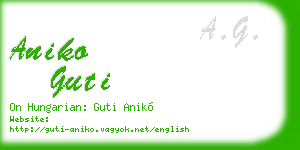 aniko guti business card
